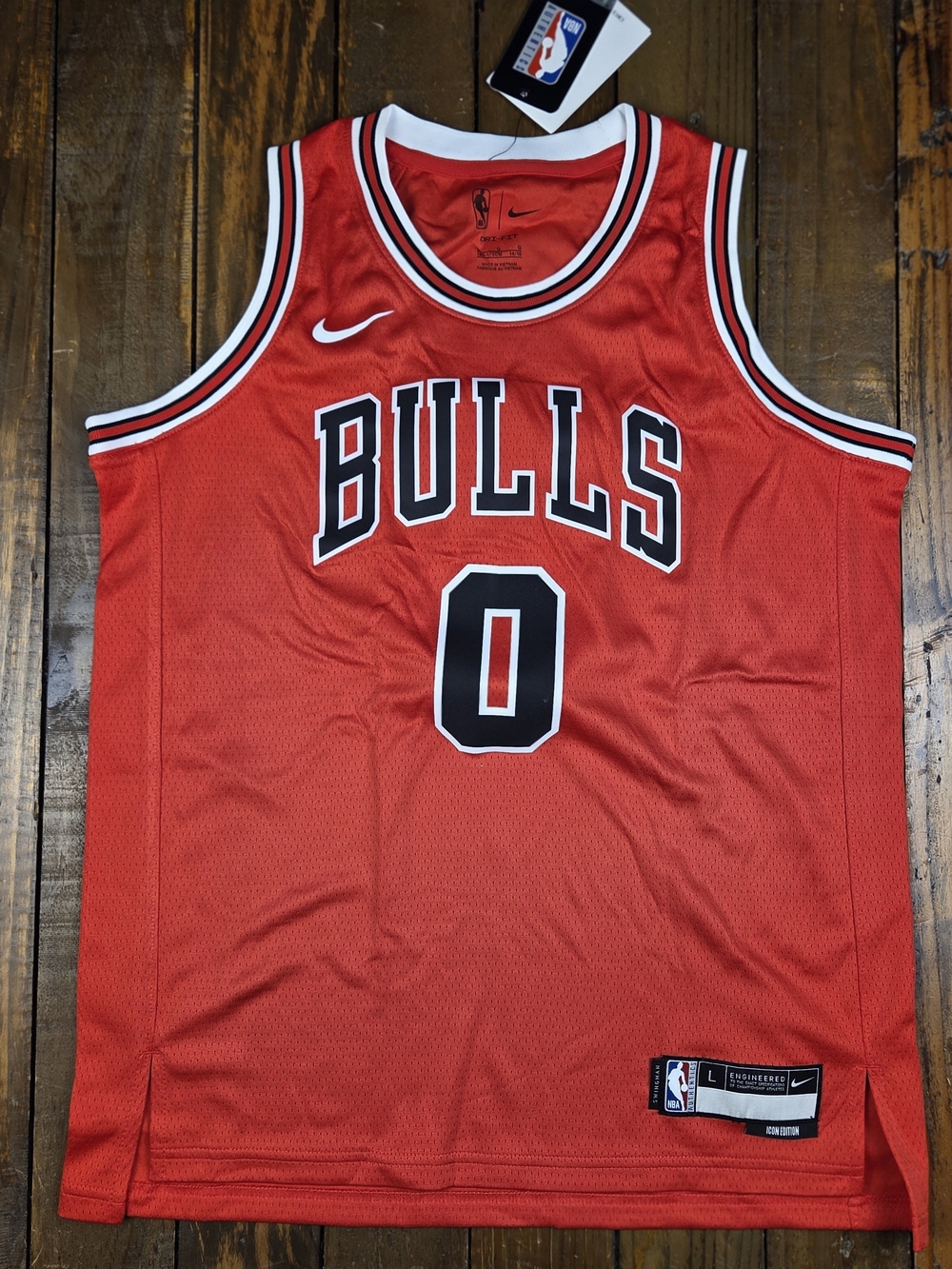 Nike Kids' Chicago Bulls Coby White Swingman Jersey Icon Edition